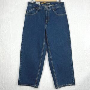 Levi’s Vintage Silvertab Baggy Jeans Husky tag Sz 31x27 actual 31x26 Blue Y2K 02